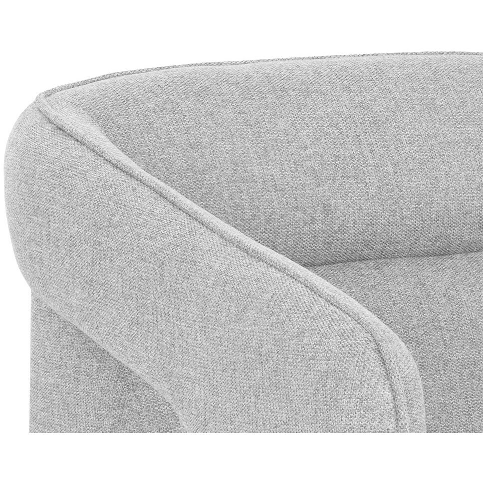 Kendrick Belfast Heather Grey Swivel Lounge Chair, Swivel